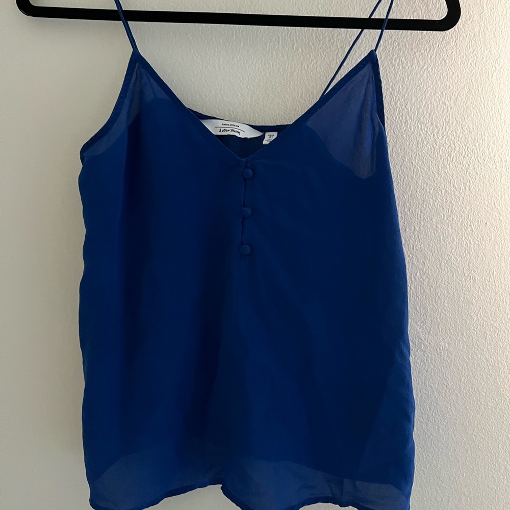 Beautiful blue Other Stories summer vest size 2